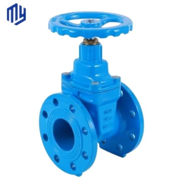 Buy DIN 3352 F4 Cast Iron Resilient Seated Flanged Gate Valve for High Temperature Media at wholesale prices