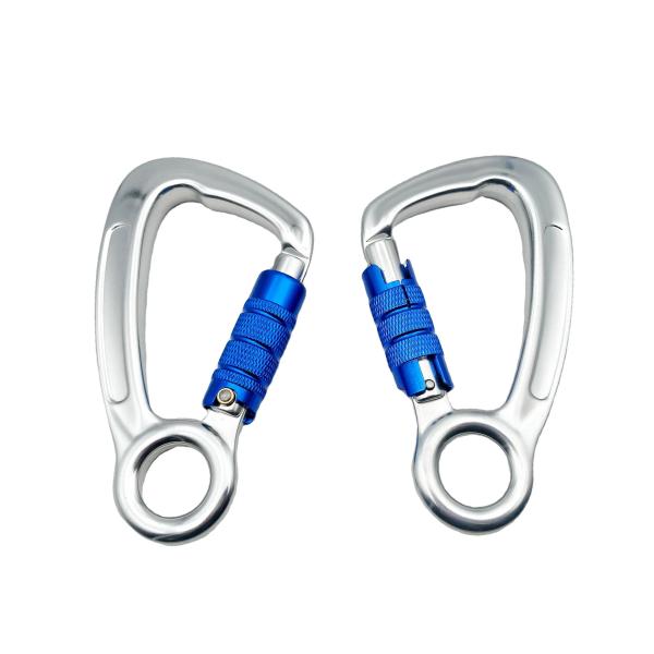 Heavy Industry Aluminum Carabiner 30KN Auto Mountain Climbing Swivel Clip Snap