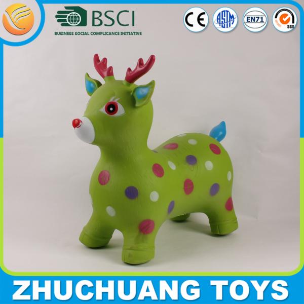 Buy pvc inflatable jumping animals pink deer at wholesale prices