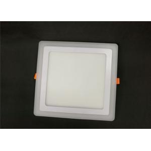 Flat Embedded Square Recessed Led Lighting 18 + 6w Super Thin With Pink Edge