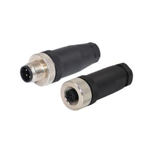 AWG18 M12 Male Assembly Waterproof Connector IEC IP67 Female