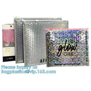 Reusable Metallic Matte Glossy Holographic Zip lockk Bags, Reclosable Cosmetic
