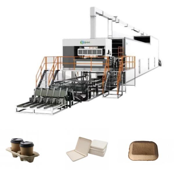 Buy Single Use Coffee Cup Tray Machine Automatic Paper Cup And Plate Making Machine at wholesale prices
