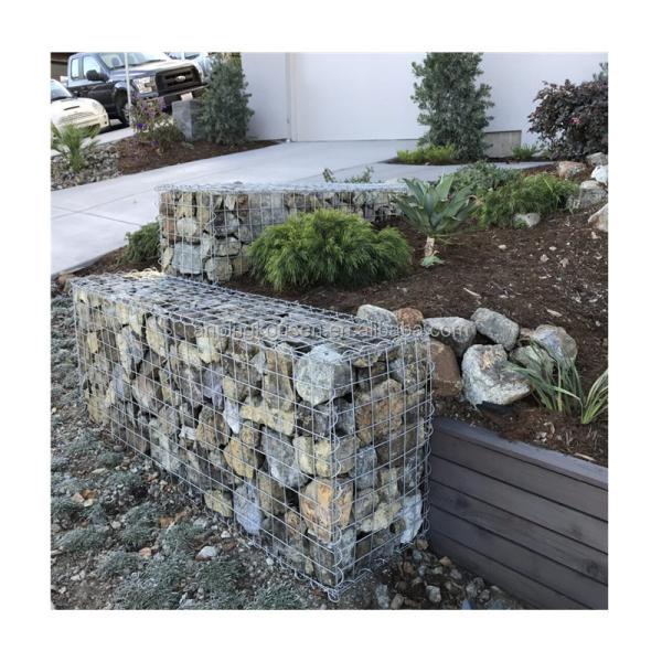 Hot-dipped Galvanized Gabion Boxes for Artistic Garden Landscaping and