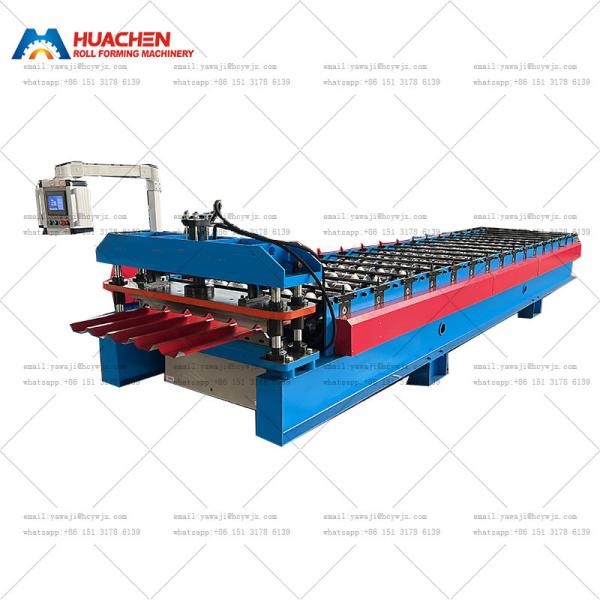 Galvanized Steel Metal Rolling Roofing Sheet Tiles Making Machine Trapezoidal