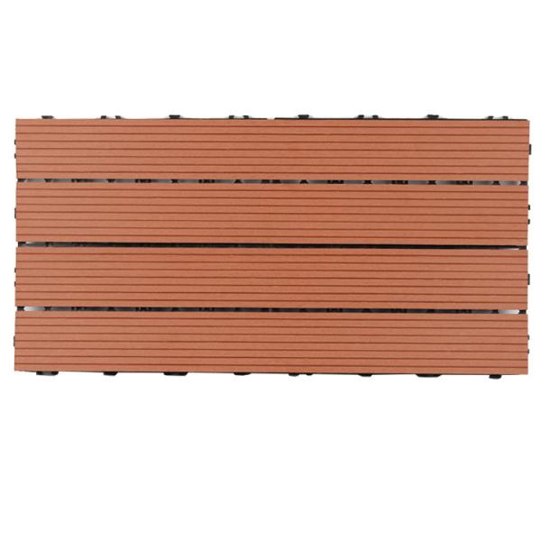 Buy SGS 30x60cm Outdoor Interlocking Composite Patio Decking Tiles at wholesale prices