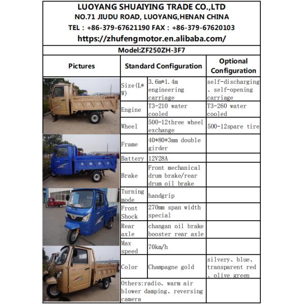 1.4m*3.6m Pedal Cargo Tricycle