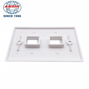 Structural 2 Port Network Cable Faceplate 120 Type Data Point Faceplate