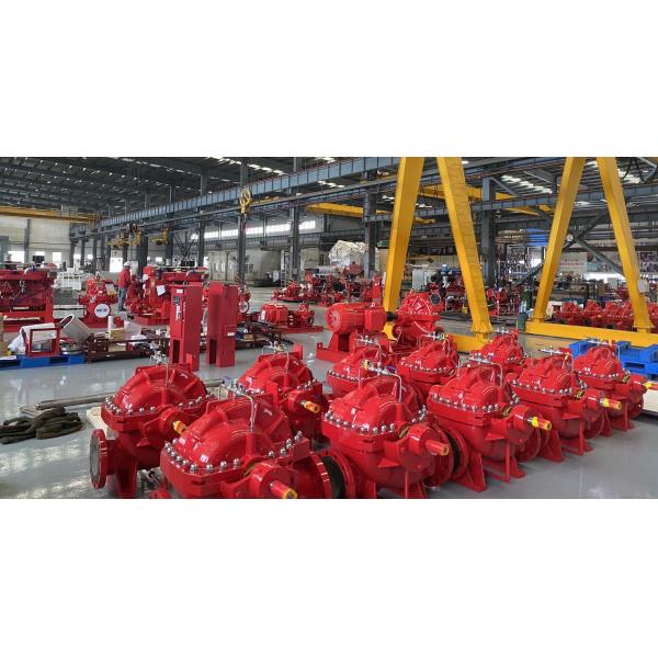 14 Inches Discharge Size Diesel Engine Pump Set with Heavy-Duty Construction and Rated Flow 7000GPM