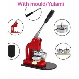 Quality badge machine with round 44 &amp; 58mm mold/moulds for sale