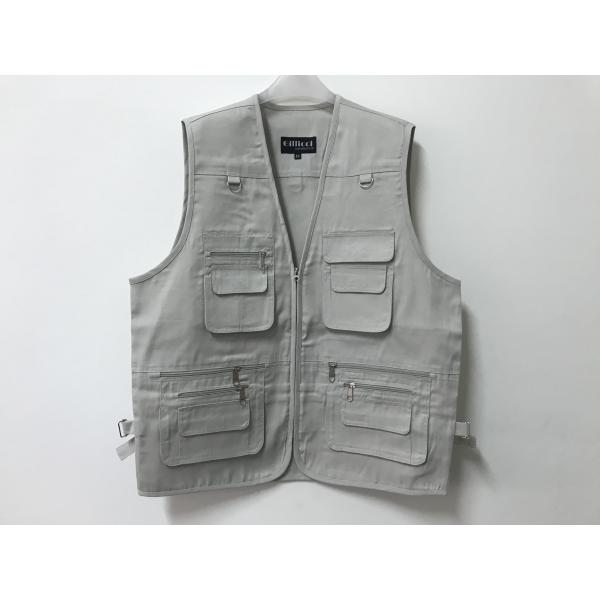 Mens classic vest，mens waist coat, vest in 100% polyester washed fabric, stone