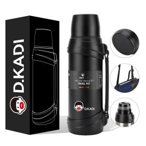 1 Gallon Portable Large Double Wall Insulated Stainless Steel Drink Thermal