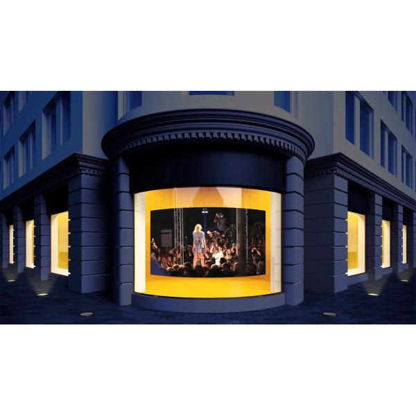 Shop Window Holographic Projection Film High Contrast 100um For Advertising