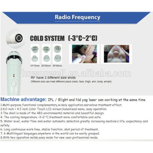 Super Quality Unique SHR IPL+Yag Laser+Fractional RF 4 in1 best beauty equipment