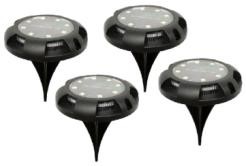 Small LED Solar Garden Light 4pcs Pack With Stake 10.8x10.8x13.3cm