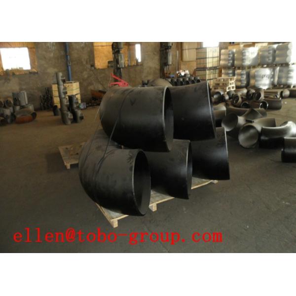 API MSS JIS DIN 90 Degree Carbon Steel Pipe Elbows Black 1.5D - 10D R
