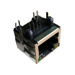 HCJT1-802SK-L12 Single Port Rj45 Female Connector With LEDs LPJE101AHNL