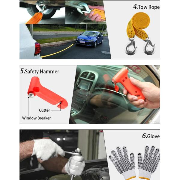 Metal Triangle Auto Use Automotive First Aid Kit Reflective Roadside Kits For Cars