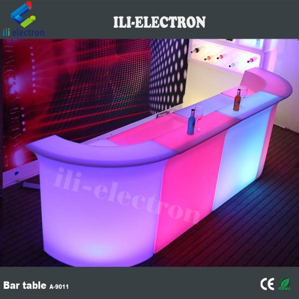 CE /ROHS certificate portable illuminated led straight wine bar counter