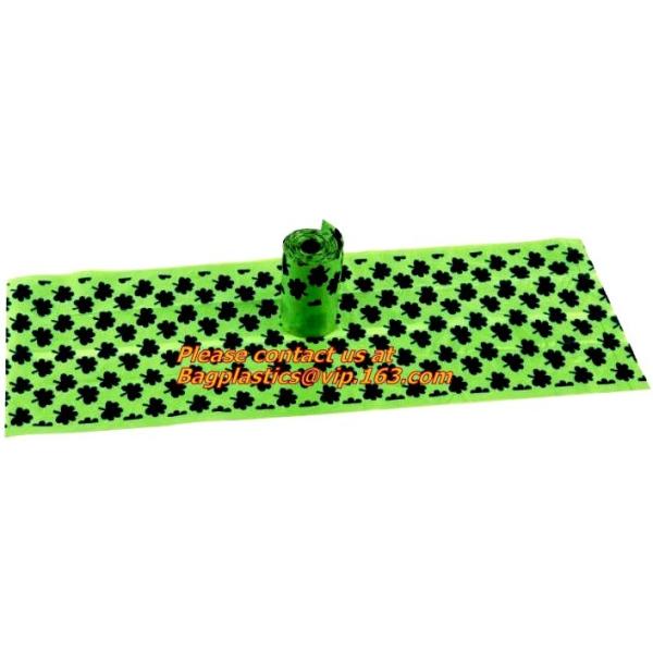 Dog Waste Bags with Dispenser, Disposable Recycling Colorful Custom Bio Eco Friendly Biodegradable Pet Dog Poo Waste Bag