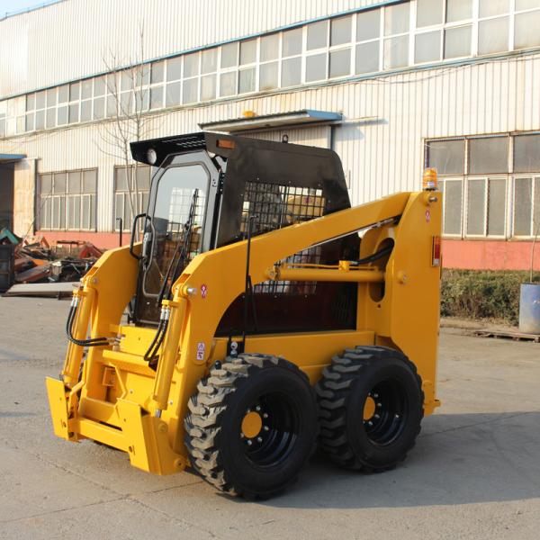 Buy Wheel Small Skid Steer Mini Loader With Bucket at wholesale prices