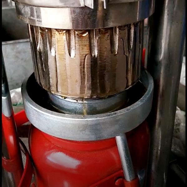 1PH 220V Hydraulic Cold Press Oil Machine , 0.75kg/Batch Mustard Oil Mill Machine