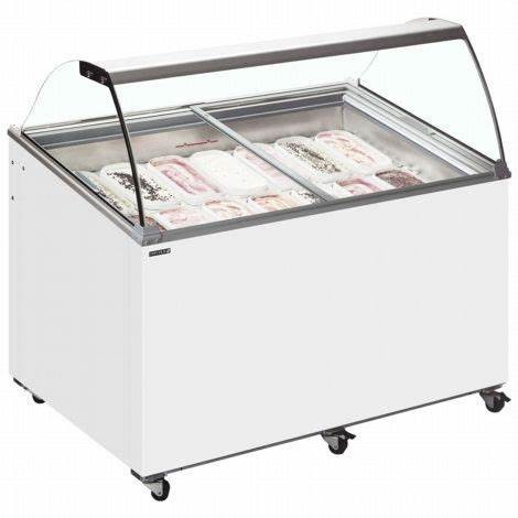 LED Lighting Glass Top Chest Freezers Flexible Combination With Digital