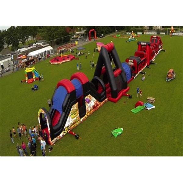 Buy Outdoor Inflatable Obstacle Course , Full Challenge Adult Outdoor Obstacle Course at wholesale prices