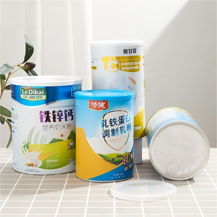 Customized environmentally friendly tear-off easy-open cylindrical kraft paper