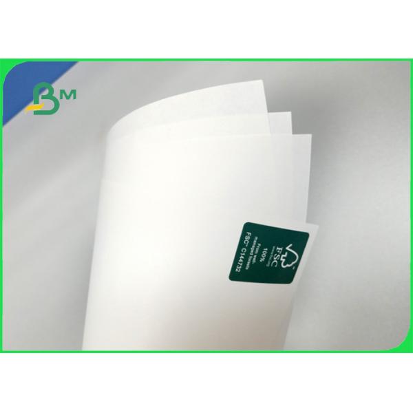 OBA free 80gsm 120gsm Degradable FDA white kraft paper for paper bags