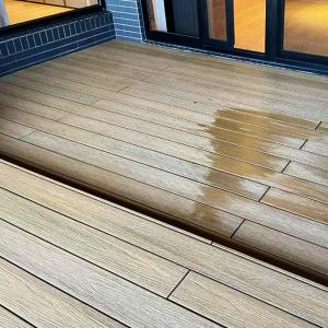 Buy cheap Embossed WPC Composite Decking Board Panel Anti Slip Low Maintenance from wholesalers