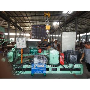 Force Feeding Single Screw Rubber Extruder Machine With Temperature Sensors