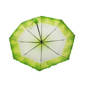 China 21 Automatic Travel Umbrella Cabbage Design Durable 3 Foldable Umbrella on sale