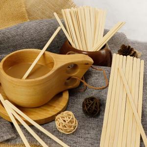 5.5inch 140mm Bamboo Disposable Coffee Stirrers Wrapped Stir Sticks