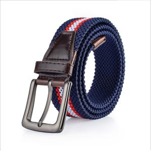 Braided Canvas Fabric Elastic Belt