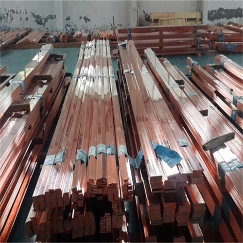 Buy Welding Copper Flat Bar Brush Cutting Copper Busbar at wholesale prices
