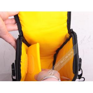 Customized Yellow Durable Dobby SLR Camera Bags, Well Padded Sleeve