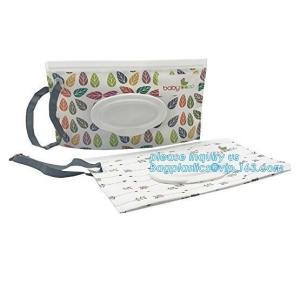 Portable wet tissue packaigng bag container, EVA custom wet tissue bag, tissue