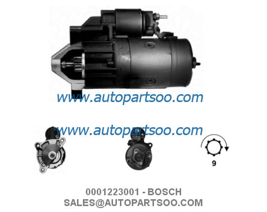 0001218757 0001223001 - BOSCH Starter Motor 12V 2.2KW 9T