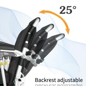 Aluminum Alloy 36km 24V Lightweight Motorised Wheelchairs