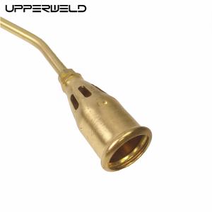 Upper Brass Weed Burner Gas Nozzle for Gold Heating Torch Propane Flame Weeding