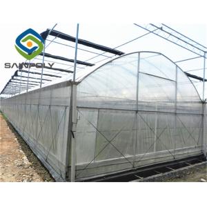 10m Span PE Plastic Shed Film Greenhouses For Agriculture