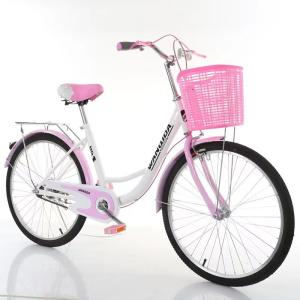 China Womens Bike With Basket 24 26 Inch Princess Ladies Road Bike on sale