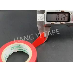 Red Rubber Adhesive PVC Electrical Tape For Terminal Processing 0.10-0.22 mm