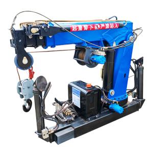 Quality Factory Priced Mini Pickup Truck Crane 1 Ton 2 Ton 3 Ton with Cable Winch for Sale for sale