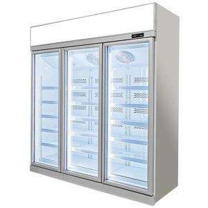 Hypermarket Commercial 3 Glass Doors Standing Display Freezer for Food Frozen