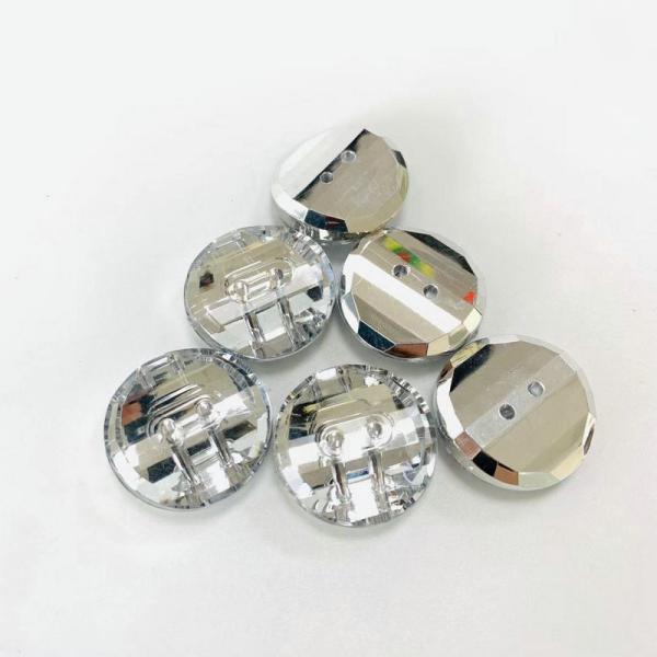 Free sample multi colors plastic acrylic material crystal buttons