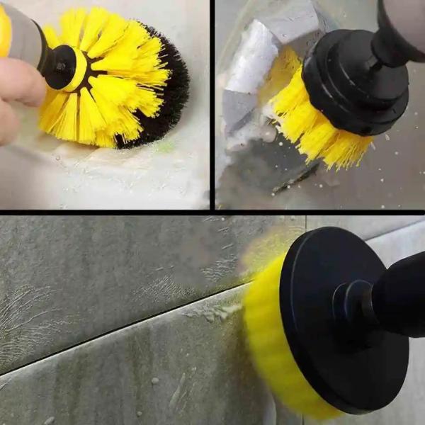 Drill Brush Set for Cleaning - Power Scrubber Brush Towel Kit with Extend Attachment for Car View More