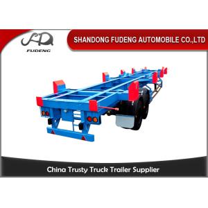 20ft 40ft 3 Axle Chassis Container Trailer Mechanical / Air Suspension