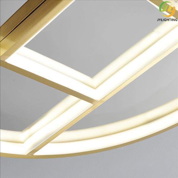 Copper Acrylic Bedroom Decoration Led Ceiling Light For Living Room